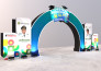 design 3d trade show booth, exhibition stall, stand, kiosk
